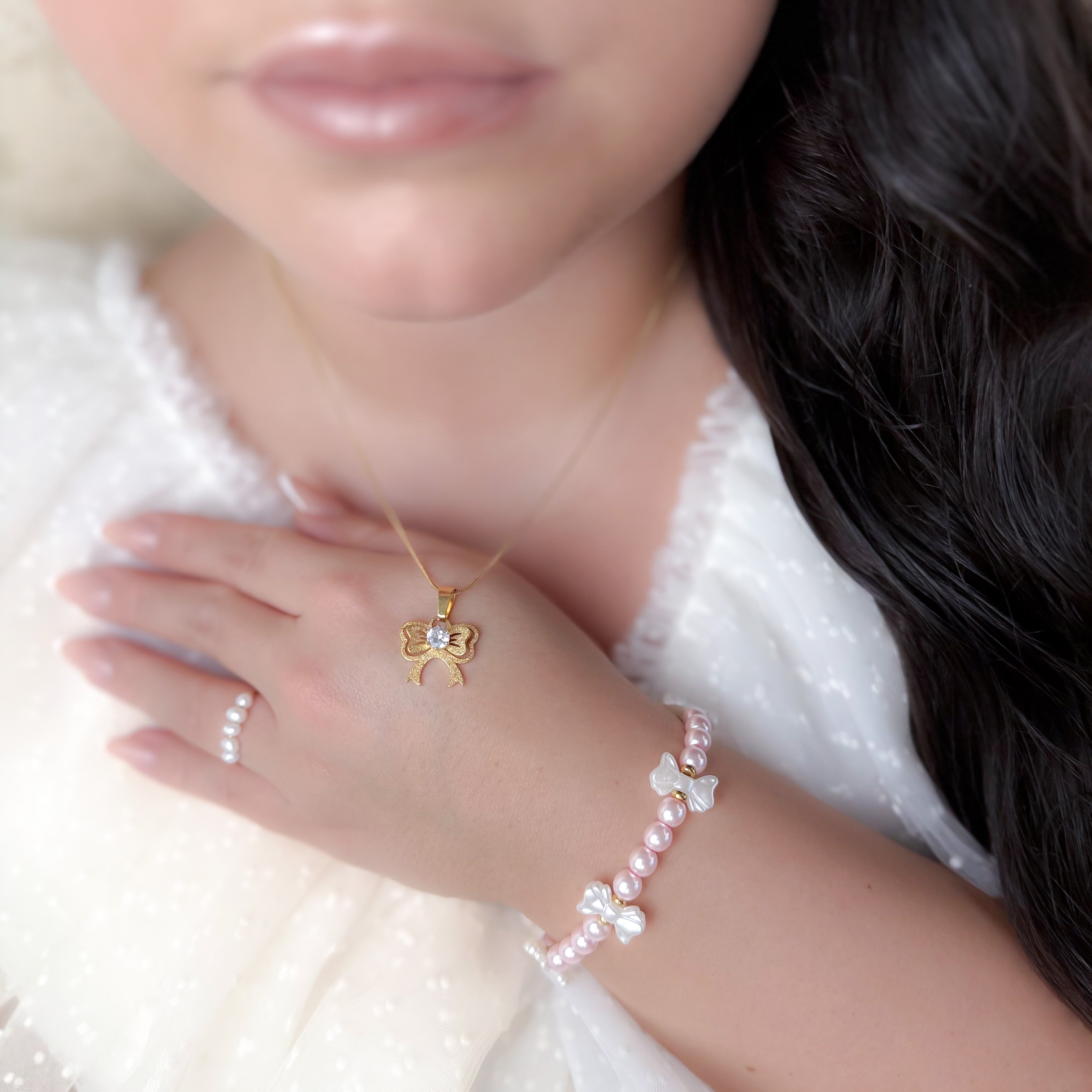 Fiocelia Bow Rosé Bracelet