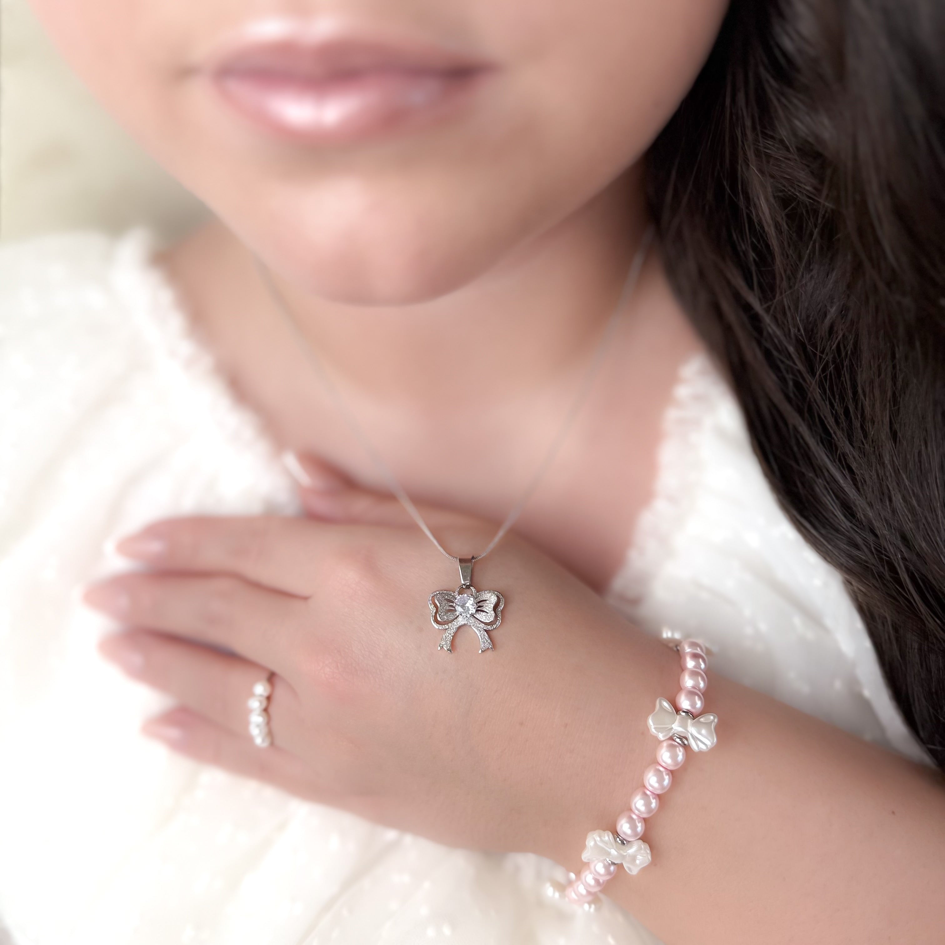 Fiocelia Bow Rosé Bracelet